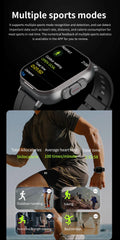 TWS Earphone Smartwatch 2.01" Headset 2 in 1 Smart Watch BT Call Blue Tooth Headphones Watches Heart Rate Sport Fitness Bracelet