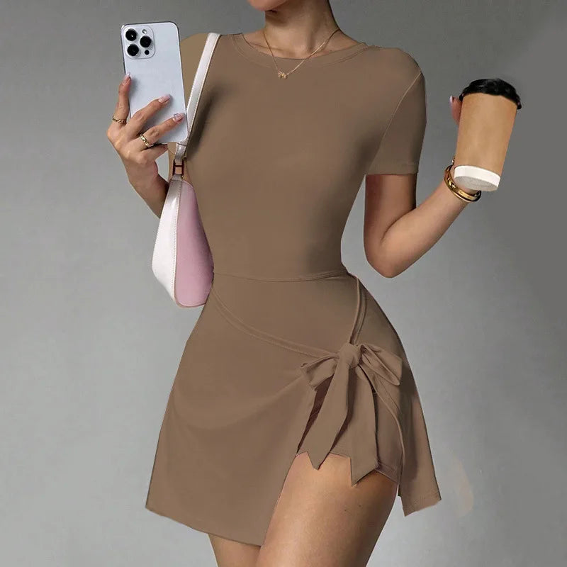 Cloud Hide SEXY Tennis Skirts Sports Dress Golf Gym Yoga Dresses Women Girl Running Workout Long Skirt Fitness One Piece Dress