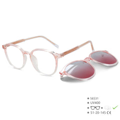 Sunglasses Women Round Magnetic Clip Fashion Computer Eyeglasses