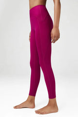 Women Yoga Pants Naked Feeling High Stretch Nylon High Waist Leggings Push Up