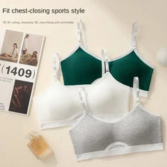 Seamless Bras Sports Bra And Panties Set Women Hollow Out Cotton Underwear