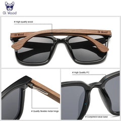 Sunglasses Wooden Eyeglasses polarized Blue Lenses Mens Glasses Eyewear
