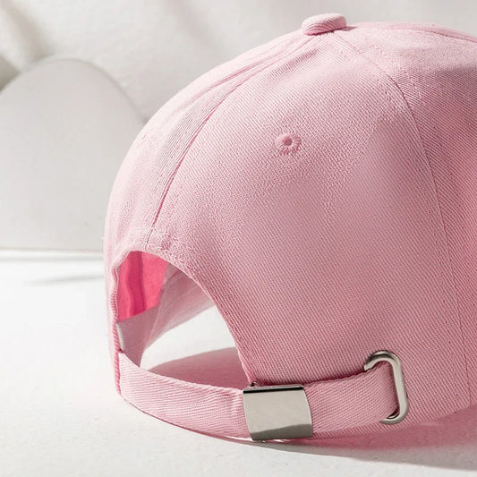 Korean Embroidery Love Baseball Hat for Women Solid Color Peaked Cap Summer Empty Top Duck Tongue Hats Unisex Outdoor Sun Visors