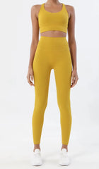 Sportswear Yoga Clothes Set Leggings and Tops Fitness Sports Suits Gym Clothing