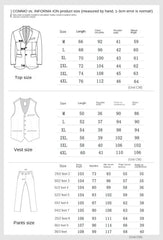 Slim-fit Three-piece Suit Fashion Wedding Suits for Men