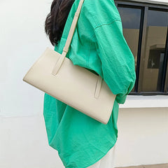 Women Shoulder Underarm Bag Split Leather Red Ladies Soft Handbag