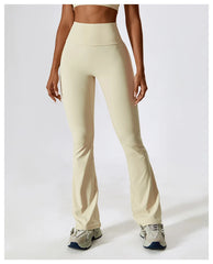 Women Wide-leg Pants Yoga Leggings Tights High Waist Leisure Flared Pants Dance