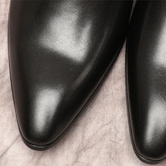 Leather Formal Shoes For Men Genuine Leather Italian Dress Shoes Men Black