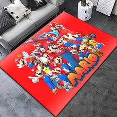 Super Mario Game HD Printed Carpet Rug for Living Room Bedroom Decoration Picnic