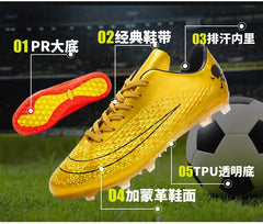 Men's Soccer Shoes Kids Children Low Top Futsal Society Training Football Boots