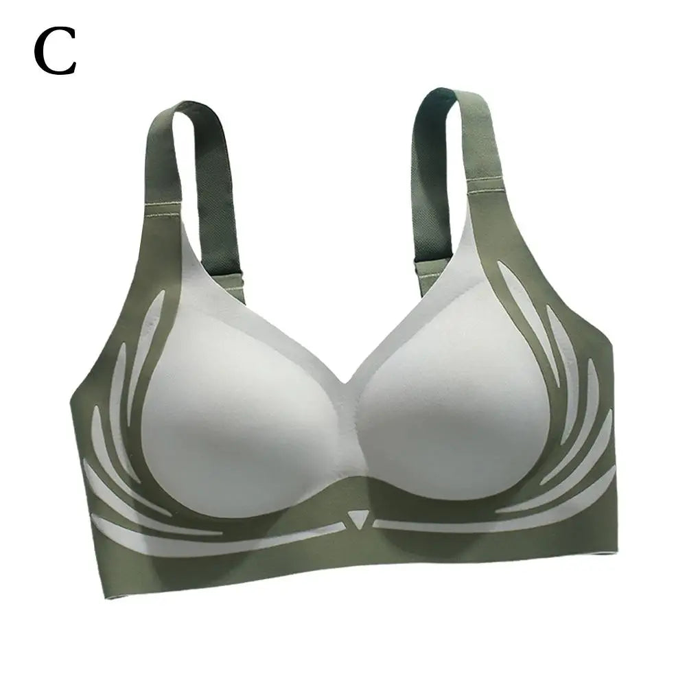 Super Gather Wireless Push-up Bra Women Gathered Up Soft Support