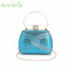 Matching Shoes and Bags: Sky Blue Ladies Peep Toe with Crystal Design Sandal