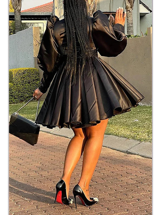Formal attire Dresses: Plus Size Women'S Dress Solid Color Evening Dress