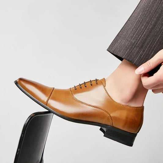 Genuine Leather Men Formal Shoes Spring Shoes Men Fashion