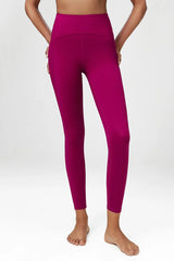 Women Yoga Pants Naked Feeling High Stretch Nylon High Waist Leggings Push Up
