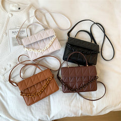 Fashion Plaid Women Shoulder Bag Chain Crossbody Bags Brand Designer Trendy