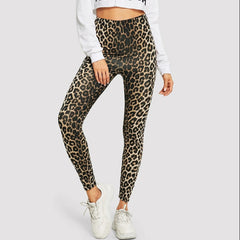 Leopard Print Leggings Women's High Waisted Yoga Pants Fitness Push Up Leggins