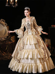 Formal attire Dresses: Champagne Women Medieval Court Evening Dresses