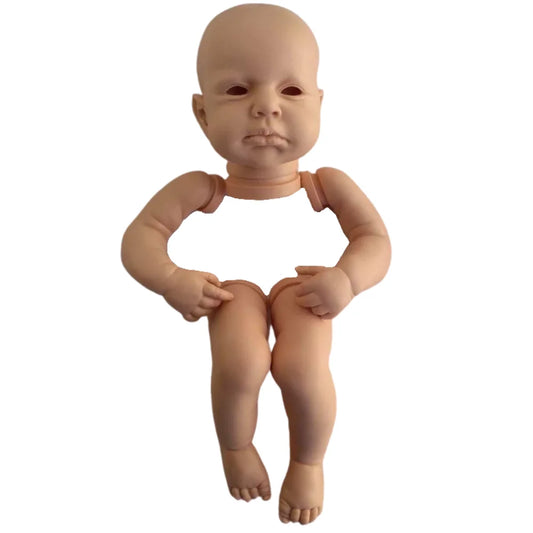 20Inch Reborn LouLou Awake kit open one's eyes 50CM Reborn Baby Doll Kit Unpainted Reborn Kit Blank Doll Parts Lifelike Mold