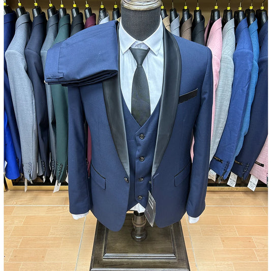 Tuxedo for Mens: Men Wedding Suit Prom Dress Jacket+Pants+Vest Men Suit Set