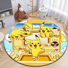 Pokemon Pikachu cute Printed Printed Carpet,rugs for bedroom,Living room floor mat