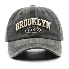 Retro brooklyn Letter Embroidery Baseball Caps Spring Summer Men Women