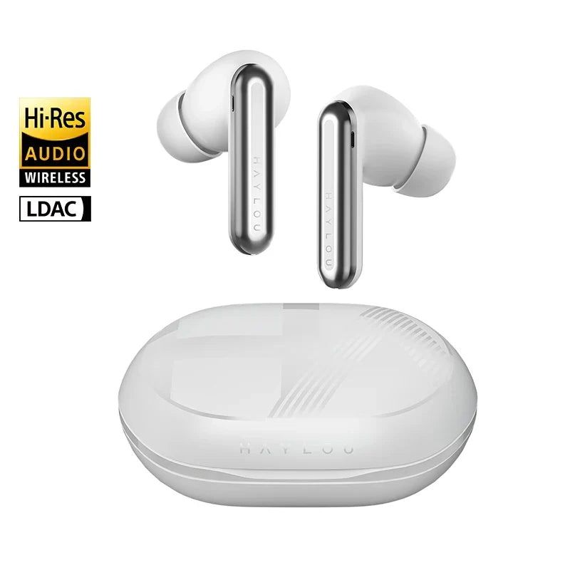 HAYLOU Mori Pro Bluetooth 5.4 Earphones Wireless 43dB Adaptive Hybrid ANC Hi-Res LDAC Earbuds 6 Mic Headphones 28H Battery Life