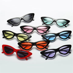 Eyewear Sun Shades Female Shades Vintage Small Triangle Sunglasses