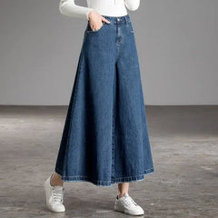 Wide Leg Jeans Women Korean Dongdaemun High Waist Baggy Mom Jeans