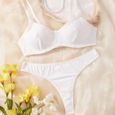 Ladies Smooth Comfortable Thin Underwear Women Nightwear Inner Solid