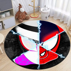 Spider-Man Marvel Universe Round Carpet,cute rug,bedroom,Living Room,door mat