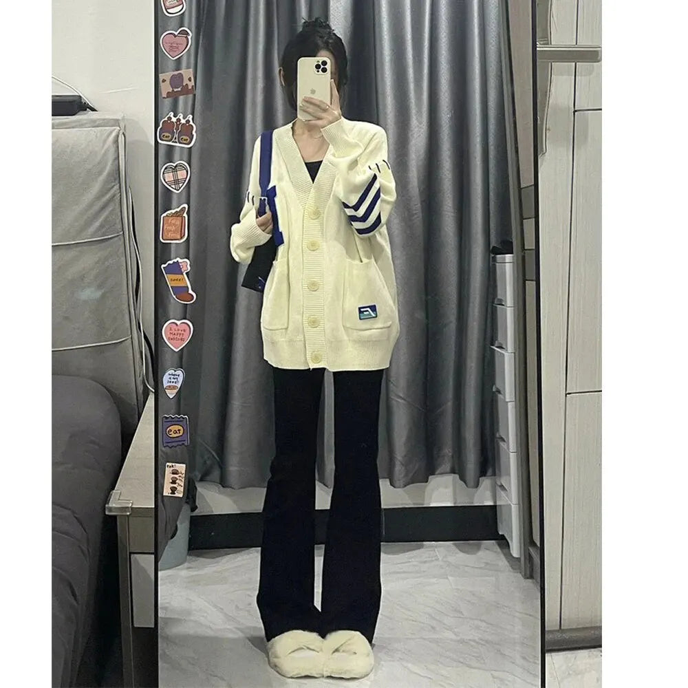 Korean Black Flare Jeans Women Vintage Y2K Denim Pants High Waist Slim Fit Stretch