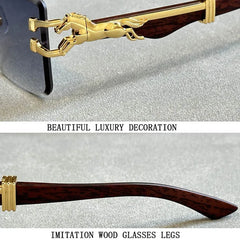 Sunglasses For Men Vintage Designer Rimless Sunglasses Women