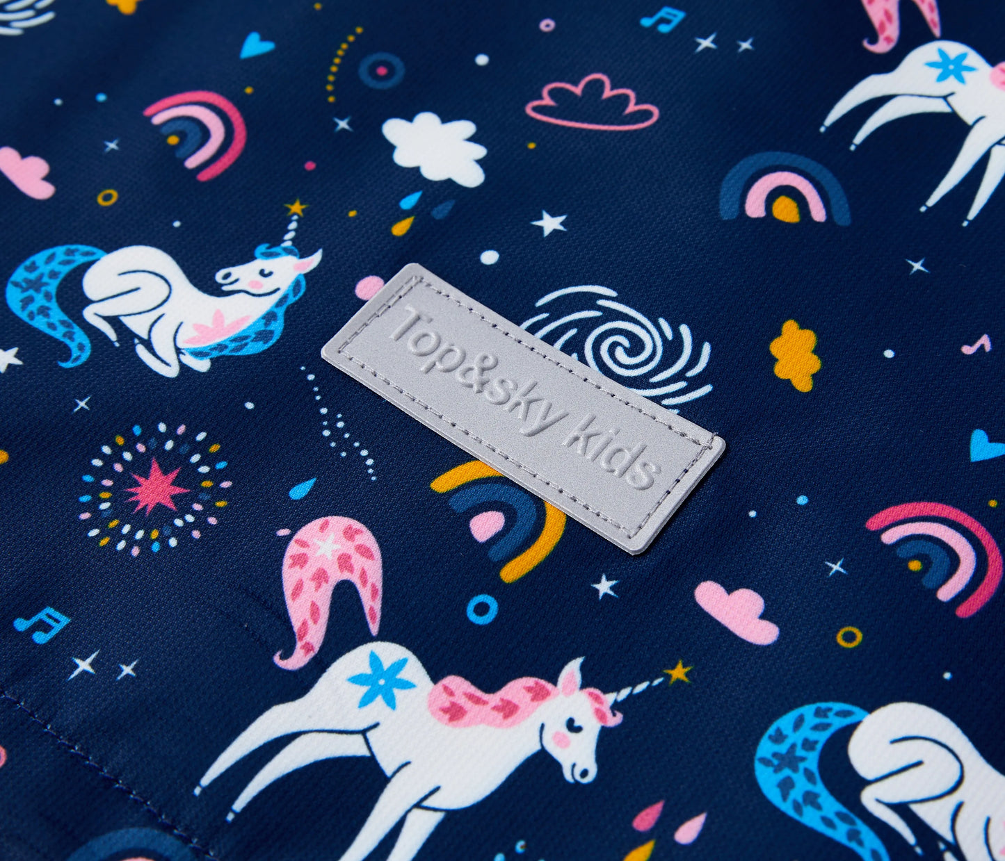 Girls Unicorn Rain Jackets with Removable Hood Lightweight Waterproof Windbreakers Raincoats