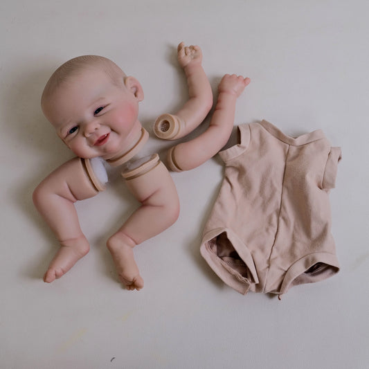 19 Inch Vivienne Lifelike Reborn Doll Kit NPK Already Painted Finished DIY Parts with Cloth Body for Collectors