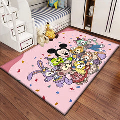 Mickey Mouse Carpet for Children,Living Room Bedroom Floor Mat Kitchen Mat Children