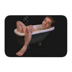 Nicolas Cage In A Banana Doormat Anti-Slip Kitchen Bath Mat Toilet Floor Door Entrance