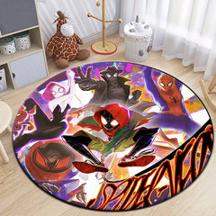 Spider-Man Marvel Universe Round Carpet,cute rug,bedroom,Living Room,door mat