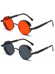 Sunglasses Men Women Fashion Round Glasses Brand Designer Vintage
