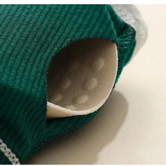 Seamless Bras Sports Bra And Panties Set Women Hollow Out Cotton Underwear