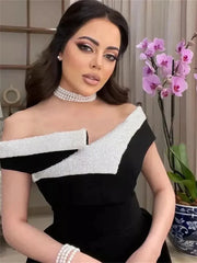 Homecoming Dresses: A-Line Black Satin Evening Gowns Backless Long Prom Dress