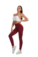 Fashion Women's High Waist Skinny Fitness Exercise Leggings with Pockets Gym