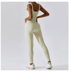 Women's Yoga One Piece Tracksuit Jumpsuit Seamless Sportswear Yoga Suit Gym