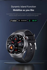 2025 New Watch 4 Pro GPS NFC Smart Watch Men 360*360 AMOLED Screen Heart Rate Bluetooth Call Waterproof Sports Man Smartwatch