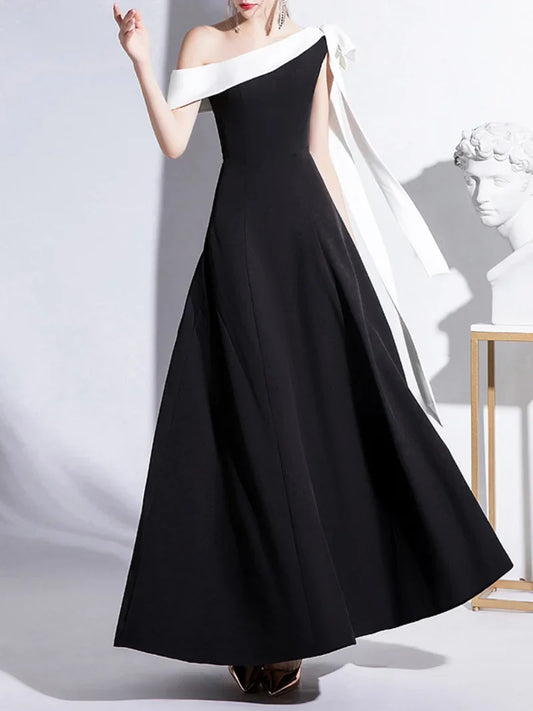 Homecoming Dresses: Prom Gown One Shoulder Graduation Dress Evening Dresses