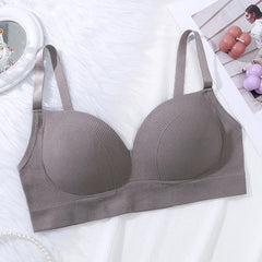 Women Bra Panties Set G-String Sports Bra Crop Top Seamless Underwear Fitness Bra