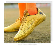 Men's Soccer Shoes Kids Children Low Top Futsal Society Training Football Boots