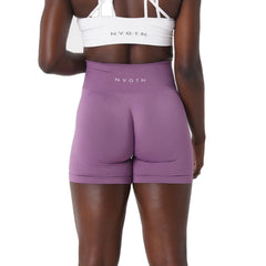 Solid Seamless Shorts Women Soft Workout Tights Fitness Outfits Yoga Pants Gym Wear