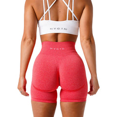Seamless Shorts for Women Push Up Booty Workout Shorts Fitness Sports Short