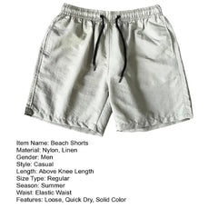 Running Shorts Drawstring Elastic Waist Shorts Loose Gym Sports Men Casual Jogging